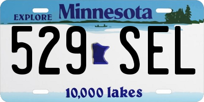 MN license plate 529SEL