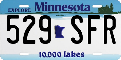 MN license plate 529SFR