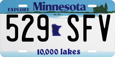 MN license plate 529SFV