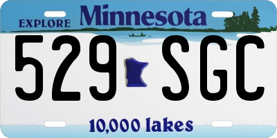 MN license plate 529SGC