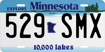 MN license plate 529SMX