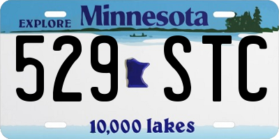 MN license plate 529STC