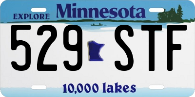 MN license plate 529STF