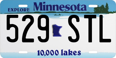 MN license plate 529STL