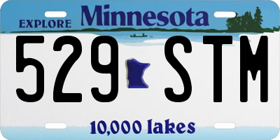 MN license plate 529STM
