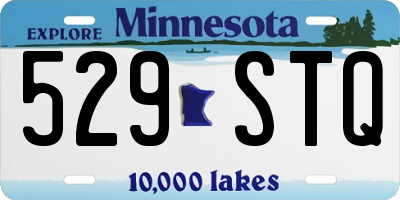 MN license plate 529STQ
