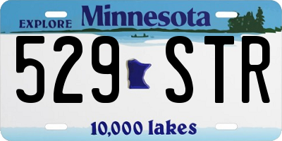 MN license plate 529STR