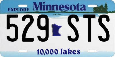 MN license plate 529STS