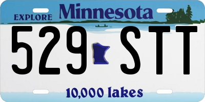 MN license plate 529STT
