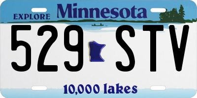 MN license plate 529STV