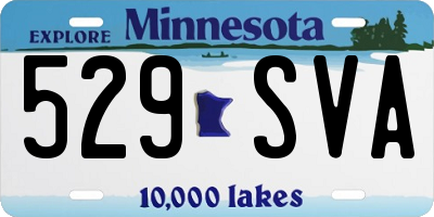 MN license plate 529SVA