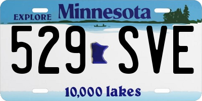 MN license plate 529SVE