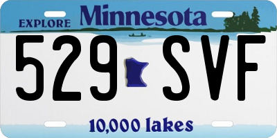 MN license plate 529SVF