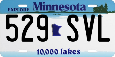 MN license plate 529SVL