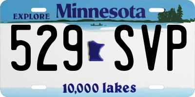 MN license plate 529SVP