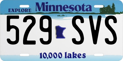 MN license plate 529SVS