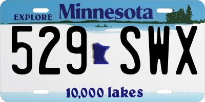 MN license plate 529SWX