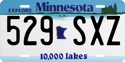MN license plate 529SXZ