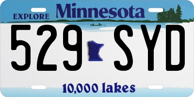 MN license plate 529SYD