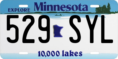 MN license plate 529SYL
