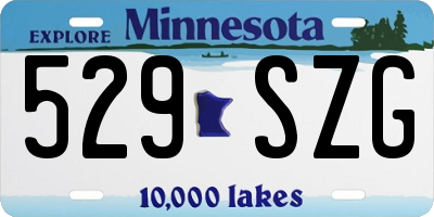MN license plate 529SZG