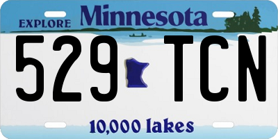 MN license plate 529TCN