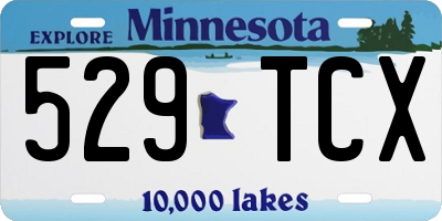 MN license plate 529TCX