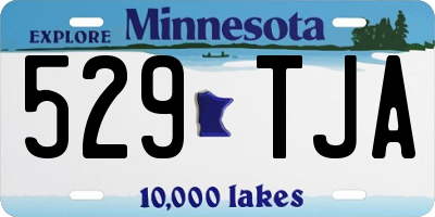 MN license plate 529TJA