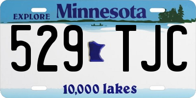 MN license plate 529TJC