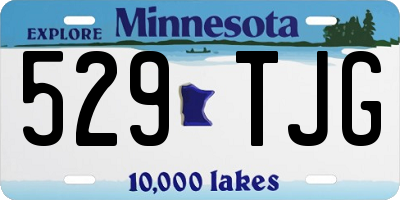 MN license plate 529TJG