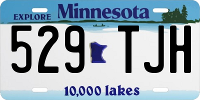 MN license plate 529TJH