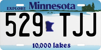 MN license plate 529TJJ