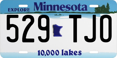 MN license plate 529TJO