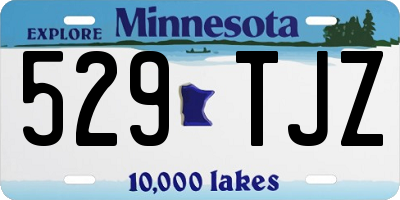 MN license plate 529TJZ