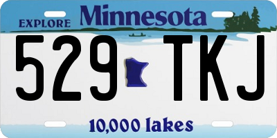 MN license plate 529TKJ