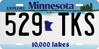 MN license plate 529TKS