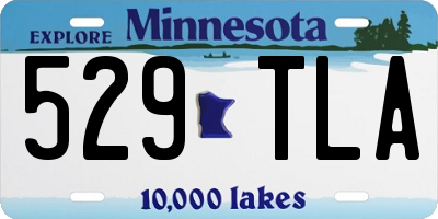 MN license plate 529TLA