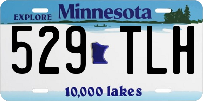 MN license plate 529TLH