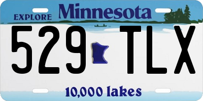 MN license plate 529TLX