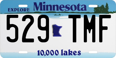 MN license plate 529TMF