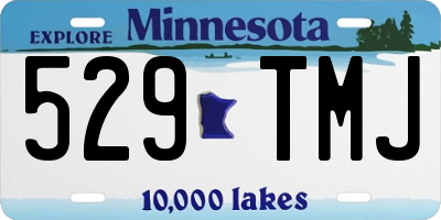 MN license plate 529TMJ