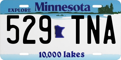 MN license plate 529TNA