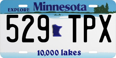 MN license plate 529TPX