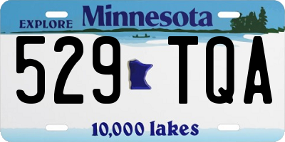 MN license plate 529TQA