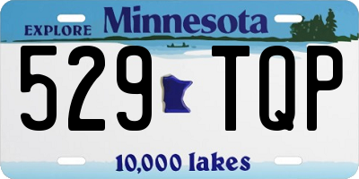 MN license plate 529TQP