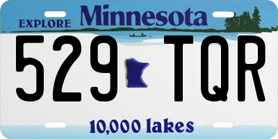 MN license plate 529TQR