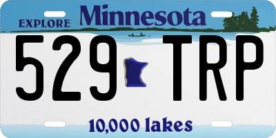 MN license plate 529TRP