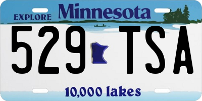MN license plate 529TSA