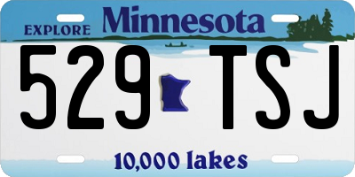 MN license plate 529TSJ