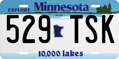 MN license plate 529TSK